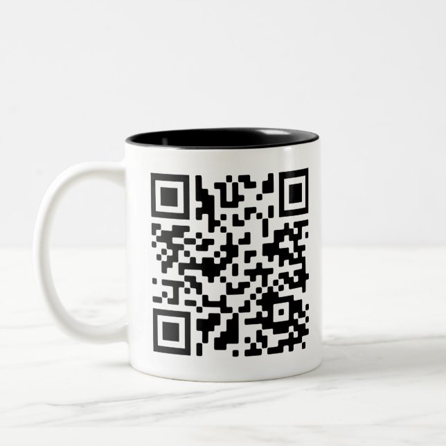 Rick Roll Two-Tone Coffee Mug (Left)