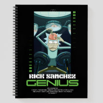 Rick Sanchez Genius Quote Graphic Notebook
