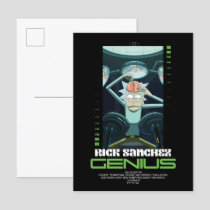 Rick Sanchez Genius Quote Graphic Postcard