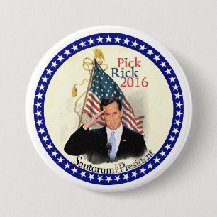 Rick Santorum for President 2016 Pinback Button