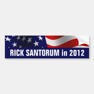 Rick Santorum in 2012 Bumper Sticker