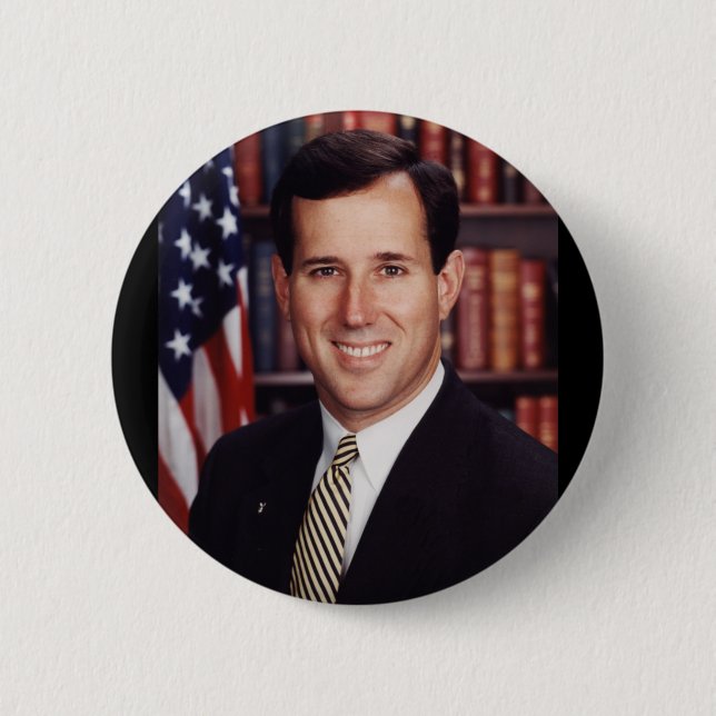 Rick Santorum Pinback Button (Front)