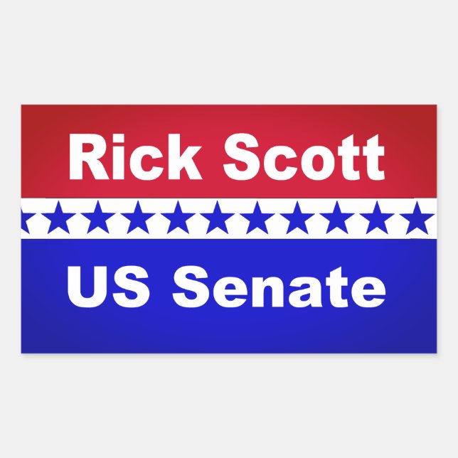 Rick Scott 2018 Popular political Stickers (Front)