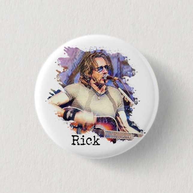 Rick Springfield in Concert Button (Front)