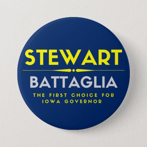 Rick Stewart for Iowa Governor Button