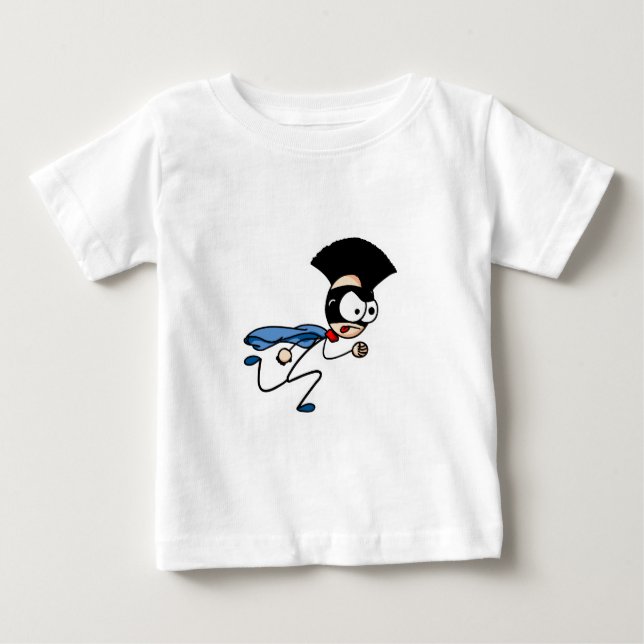 Rick the Stick Super Runner Large Baby T-Shirt (Front)