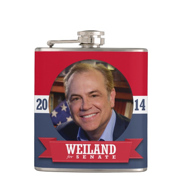 RICK WEILAND CAMPAIGN FLASK (Front)