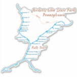 Ricketts Glen SP - Falls Trail (large) Sticker
