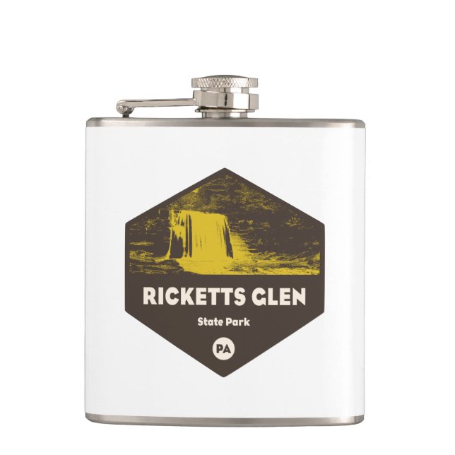 Ricketts Glen State Park Pennsylvania Flask (Front)