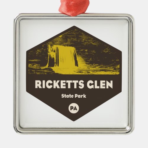 Ricketts Glen State Park Pennsylvania Metal Ornament