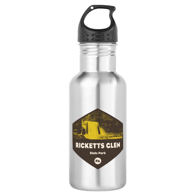 Ricketts Glen State Park Pennsylvania Stainless Steel Water Bottle (Front)