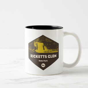 Ricketts Glen State Park Pennsylvania Two-Tone Coffee Mug