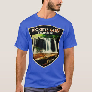 Ricketts Glen State Park Pennsylvania Watercolor B T-Shirt