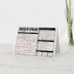 Rickroll Astley Apology Notice Card