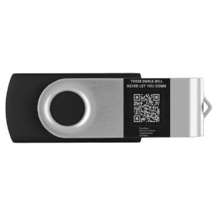 Rickroll QR code Flash Drive