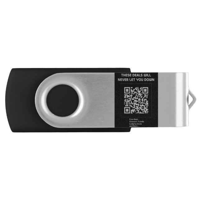 Rickroll QR code Flash Drive (Front)