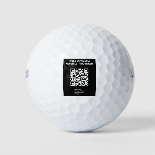 Rickroll QR code Golf Balls