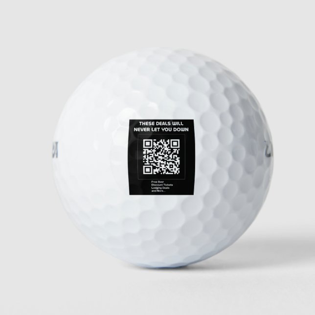 Rickroll QR code Golf Balls (Front)