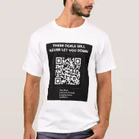 Rickroll QR Code T-Shirt