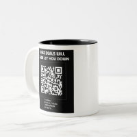 Rick Roll QR code' Two-Tone Mug