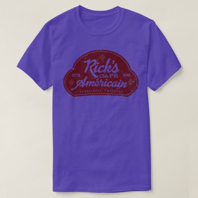 Ricks Cafe Americain T-Shirt (Design Front)