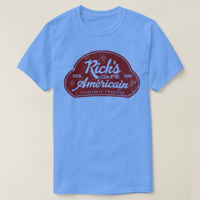Ricks Cafe Americain T-Shirt (Design Front)