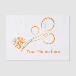 ricks happy birthday tissue paper