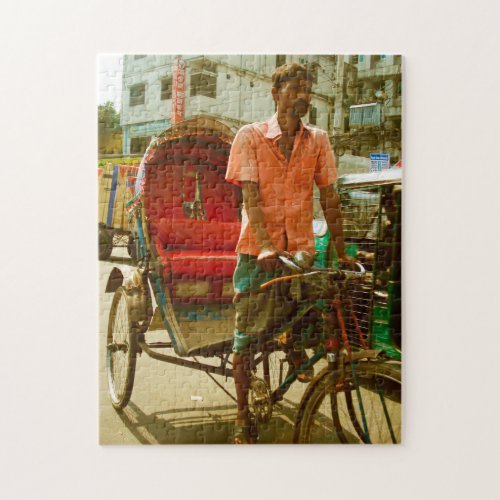 Rickshaw Taxi Bangladesh Jigsaw Puzzle
