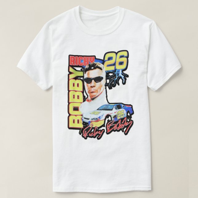 RICKY BOBBY VINTAGE RACING   T-Shirt (Design Front)