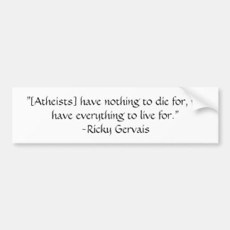 Ricky Gervais Bumper Sticker