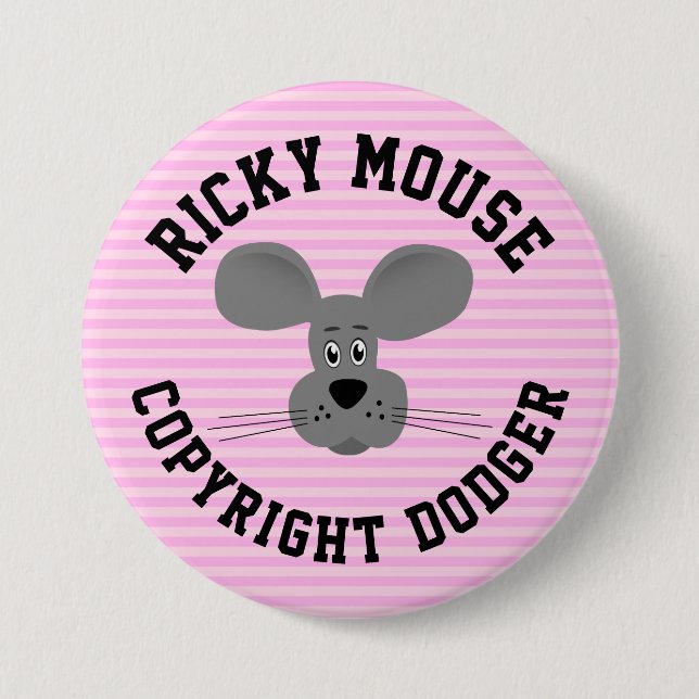 Ricky Mouse Button (Front)