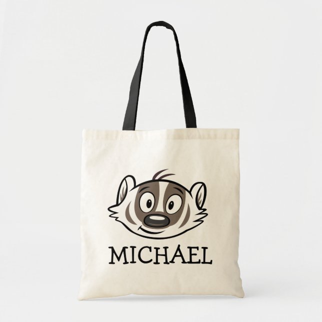 Ricky Raccoon | Boomer Badger Face Tote Bag (Front)