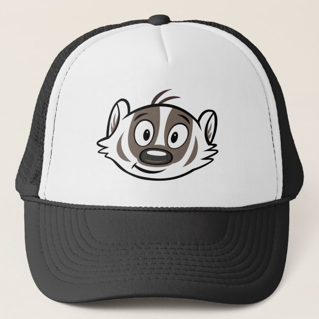 Ricky Raccoon | Boomer Badger Face Trucker Hat (Front)