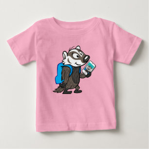 Ricky Raccoon Boomer Badger Selfie Baby T-Shirt