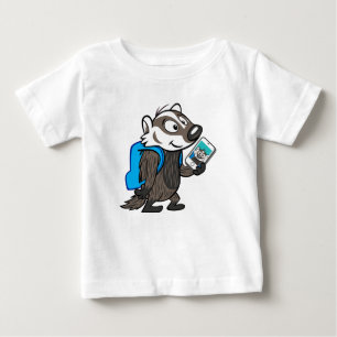 Ricky Raccoon Boomer Badger Selfie Baby T-Shirt
