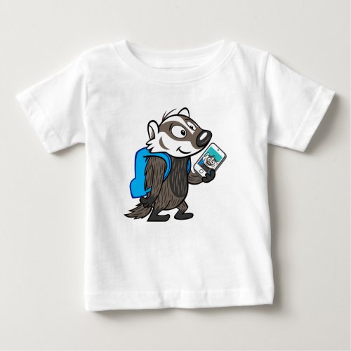 Ricky Raccoon  Boomer Badger Selfie Baby T_Shirt