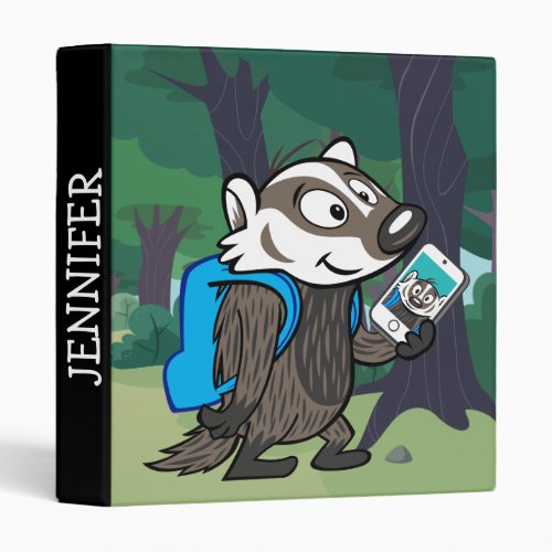 Ricky Raccoon  Boomer Badger Selfie Binder