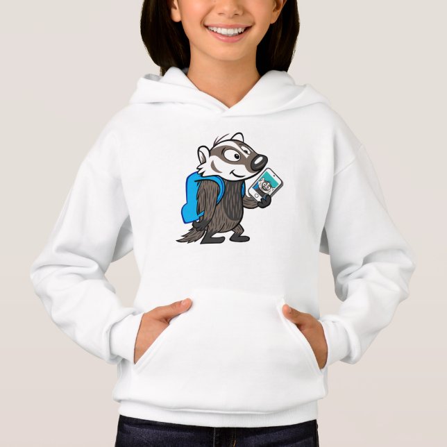 Ricky Raccoon | Boomer Badger Selfie Hoodie (Front)