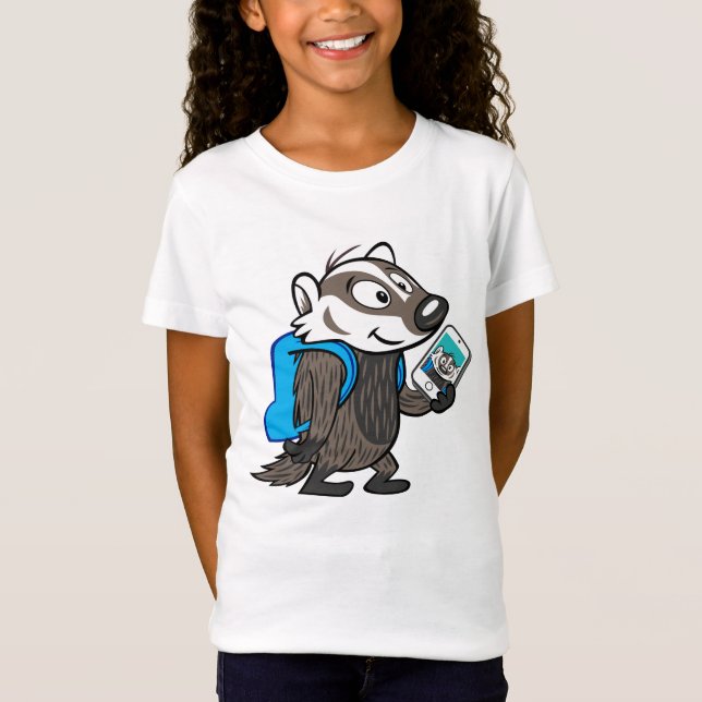 Ricky Raccoon | Boomer Badger Selfie T-Shirt (Front)