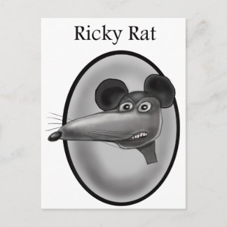 Ricky Rat Cartoon Postcard