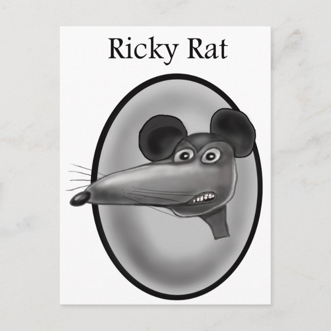 Ricky Rat  Cartoon Postcard (Front)