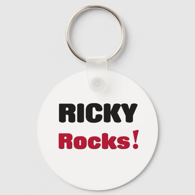 Ricky Rocks Keychain (Front)