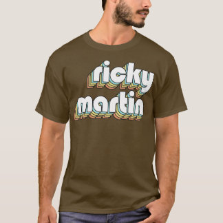RickyRetro Rainbow Typography Faded Style 2 T-Shirt