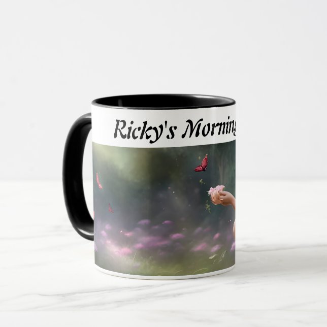 Ricky's Coffee Personalized Customizable Mug (Front Left)