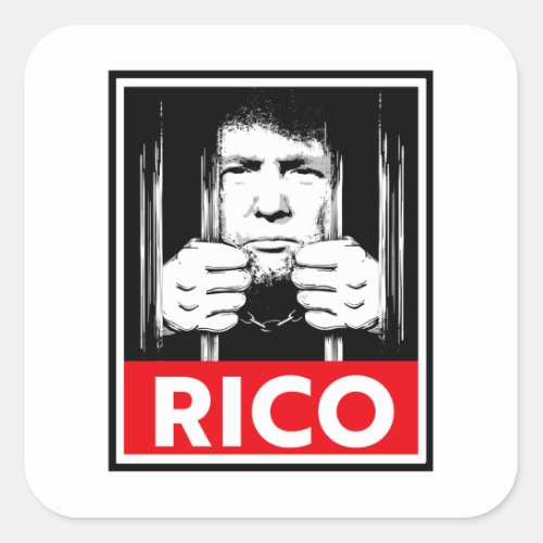 RICO Anti Trump Square Sticker