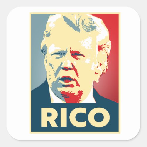 RICO Charges Square Sticker