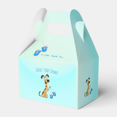 Rico the Dog Baby Boy Shower  Favor Boxes