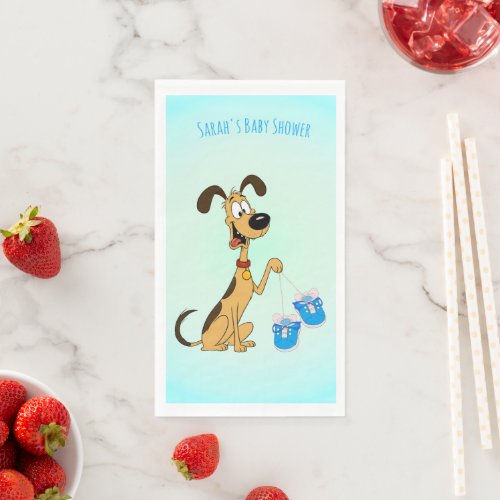 Rico the Dog Baby Boy Shower Guest Towels