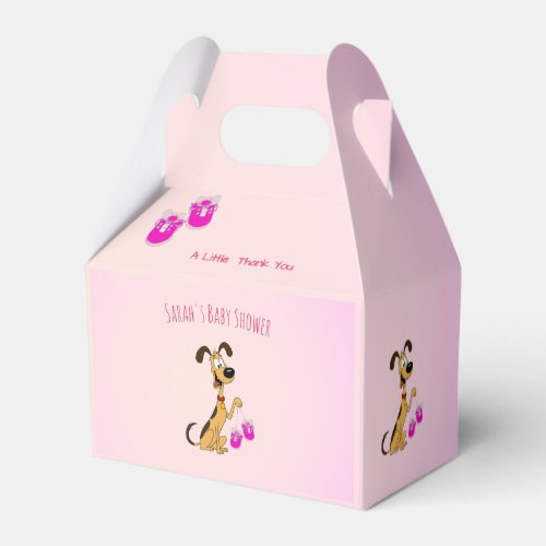 Rico the Dog Baby Girl Shower  Favor Boxes