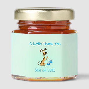 Rico The Dog Baby Shower Honey Jar Favors